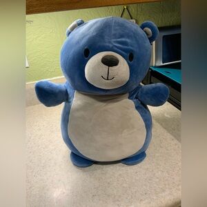 Squishmallows Blue and White Bear Plush